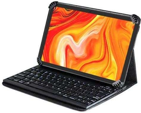 Navitech Folio Case Stand With Keyboard For TECLAST P80T Touchscreen