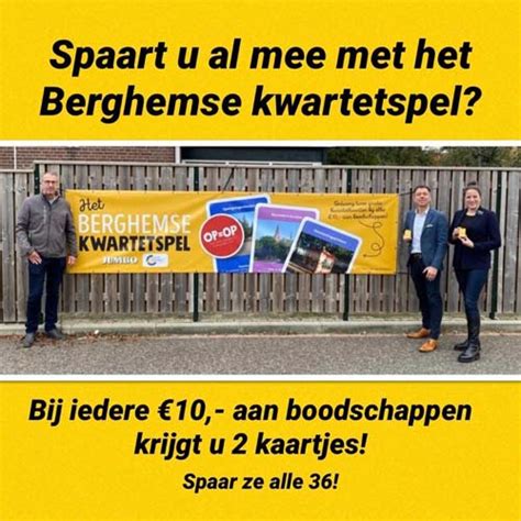 Mooiberghem Nl Spaart U Al Mee Met Het Berghemse Kwartetspel Het Is