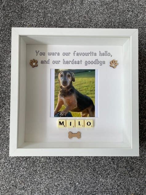 Pet Memorial Frame, Dog Memorial Frame, Pet Memorial Gift, Cat Memorial Gift, Pet Loss Frame ...