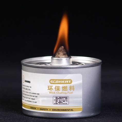 6hrs 7oz Chafing Fuel Can Plastic Cap Handy Wick Sterno 170F Buffet