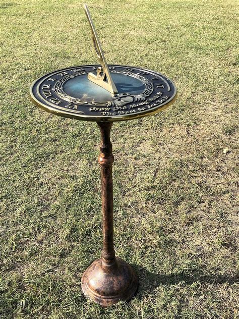 redsky trader garden sundials pedestal display stand indoor outdoor