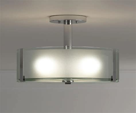 Hampton Bay Cp Bourland In Light Polished Chrome Semi Flush