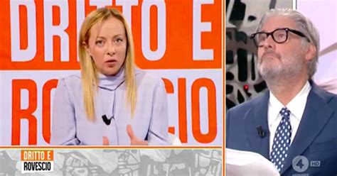 Ascolti tv Del Debbio non vola con Meloni il copione show ha già