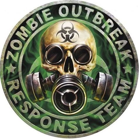 MFX Design Zombie Outbreak Team Logo Bumper Sticker Decal Laptop