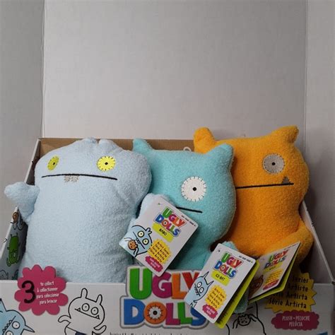 Hasbro Toys Nib Set Of 3 Artist Series Ugly Dolls Plushes Poshmark