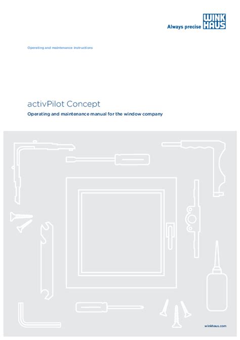 activPilot Concept Operating and Maintenance Manual for Window Company ...