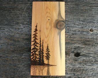 Across The Meadow Wood Burned Landscape Art On Wood Etsy Wood