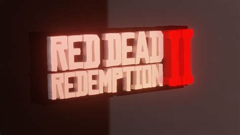 Red Dead Redemption II Logo 3D model 3D printable | CGTrader