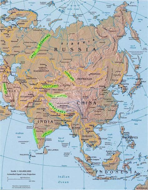 Mountain Ranges Of Asia Landforms Of Asia Lakes Rivers And Deserts