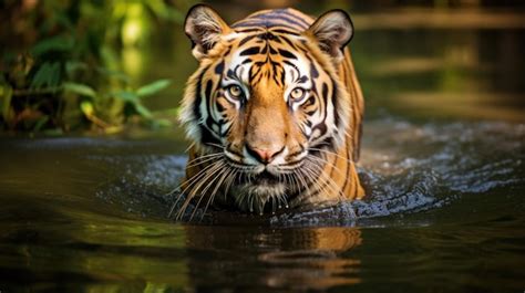 Premium AI Image | Bengal Tiger in the jungle wildlife photography