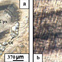 Morphology and internal structure of clinopyroxene crystals (diopside ...