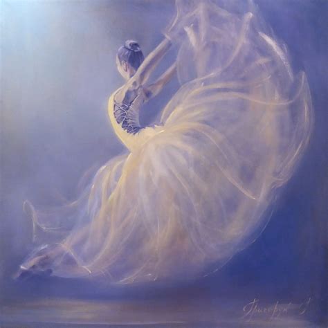 Ballerina painting - Wings Painting by Galina Grygoruk