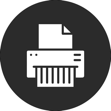 Paper Shredder Vektor Symbol Illustration Von Office Stationery Iconset