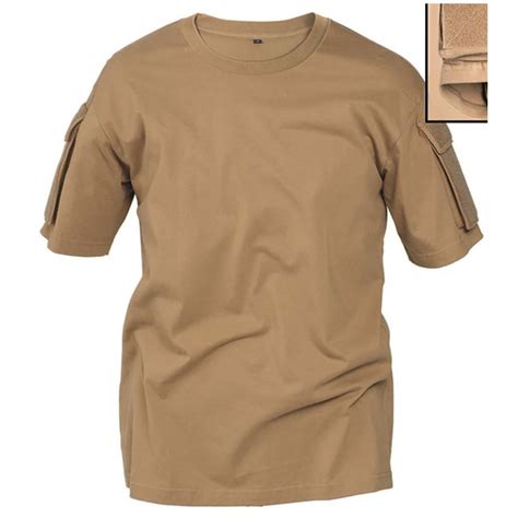 Mil Tec Tactical T Shirt Coyotebrun T Shirts Militärkläder