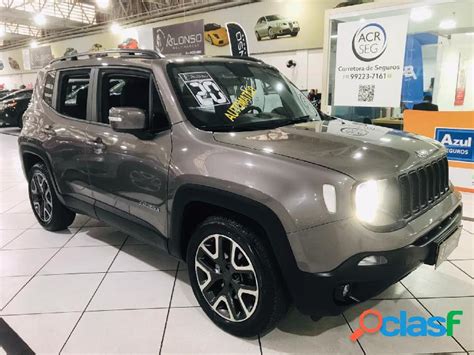 Jeep Renegade Longitude 1 8 4x2 Flex 16v Aut Cinza 2020 1 8 Flex Em