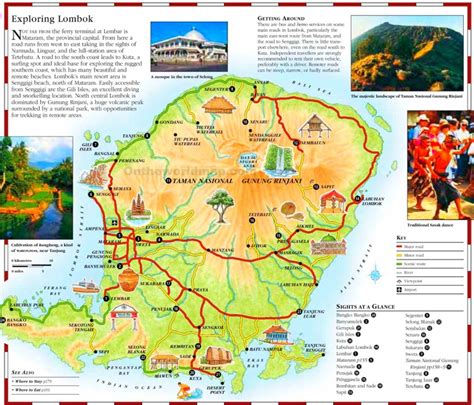 Lombok tourist map - Ontheworldmap.com