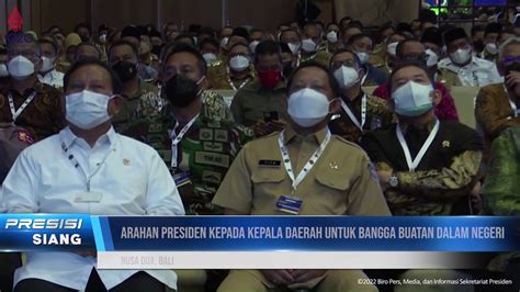 Pengarahan Presiden Ri Tentang Aksi Afirmasi Bangga Buatan Indonesia