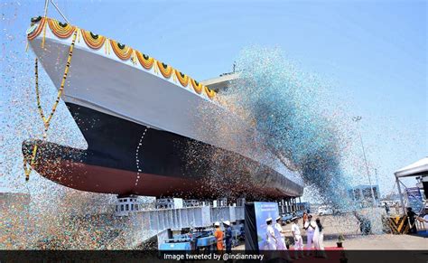 Anti Submarine Warfare Vessel Anjadip Built For Indian Navy Launched