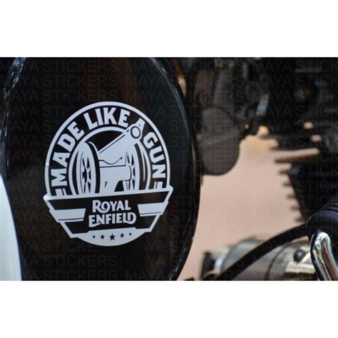 Made Like A Gun Sticker Decal For Royal Enfield Bikes