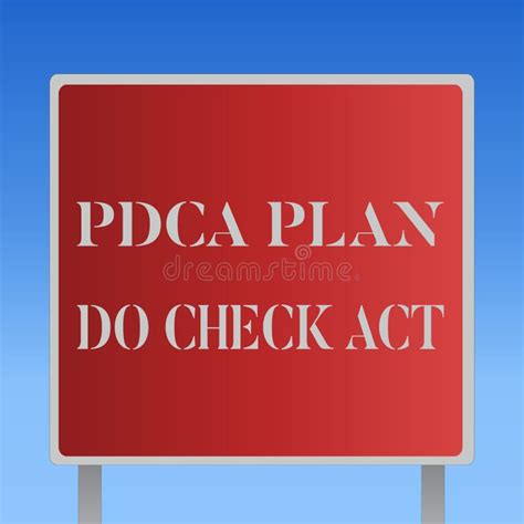 La Nota De La Escritura Que Muestra El Plan De Pdca Hace Acto De