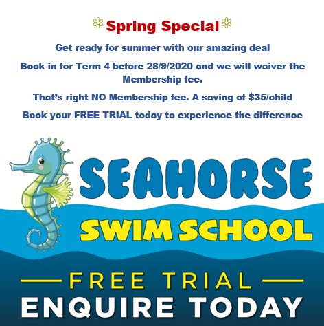 Seahorse Swim School – Safety, Support, Structure to Succeed