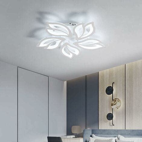 Plafonnier Led Moderne W Lm Creative Fleur De Forme Acrylique