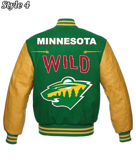 NHL Wool/Leather Minnesota Wild Varsity Jacket - Jackets Creator