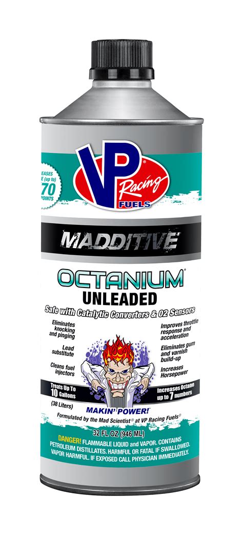 Octanium Unleaded Vp Racing Fuels Octane Booster Potenciador De Octanaje 1 Litro