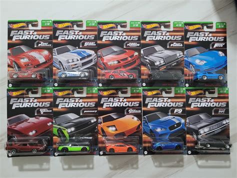 Hot Wheels Fast And Furious Series Set Of Cars Hobbies Toys Toys Games On Carousell
