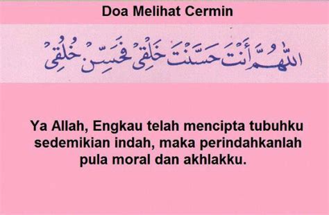 Penting Doa Melihat Cermin