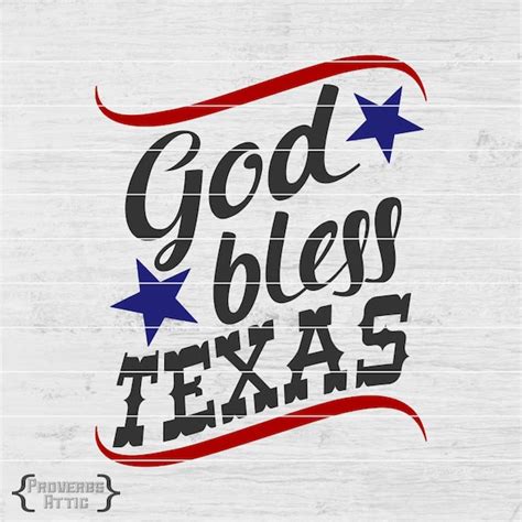 God Bless Texas Svg - Etsy