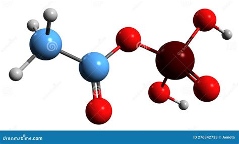 D Image Of Acetyl Coa Skeletal Formula Royalty Free Stock Photo