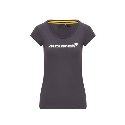 McLaren - McLaren F1 Women's Essentials T-Shirt Anthracite/White Size ...