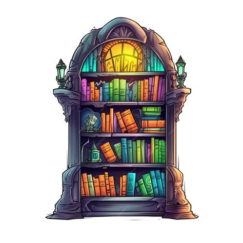 book shelf cartoon 3