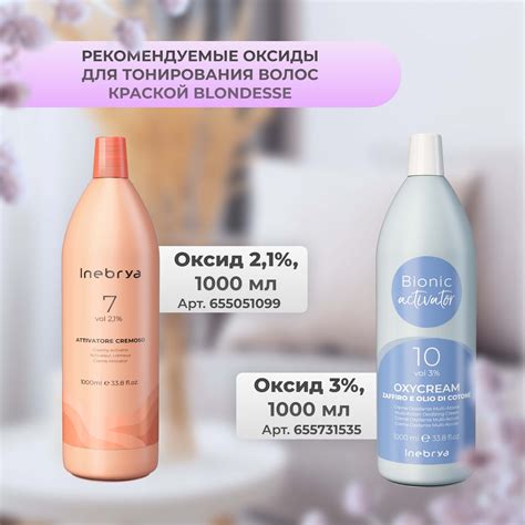 Краска тонер для волос профессиональная Inebrya Blondesse Toner Demi ...