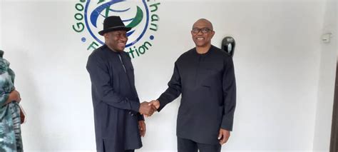 2023 Election Peter Obi Visits Former President Jonathan Photos Newsone