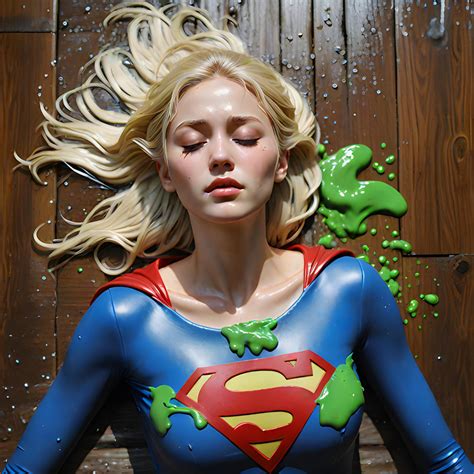 Supergirl Defeated By Kryptonite Slime By Zsthegeeky On Deviantart