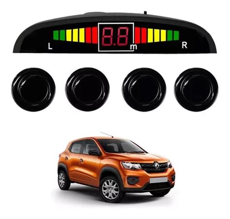 Sensor De Ré Estacionamento Preto Renault Kwid 2017 2018 Frete grátis