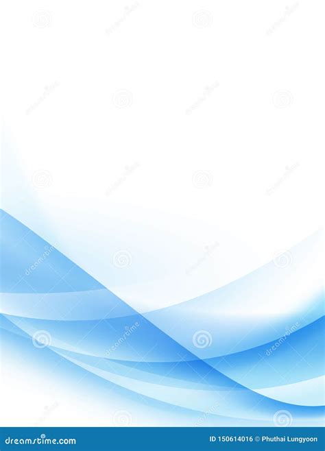 Fondo Azul Y Blanco Abstracto De La Onda Stock de ilustración