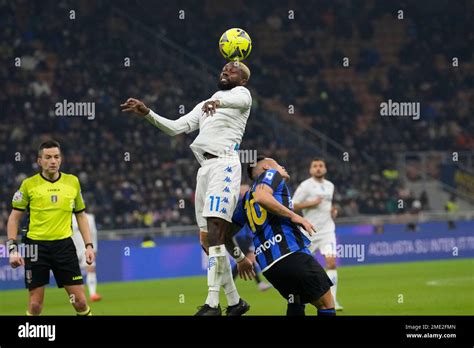 Empoli S Jean Daniel Akpa Akpro Heads The Ball By Inter Milan S Lautaro