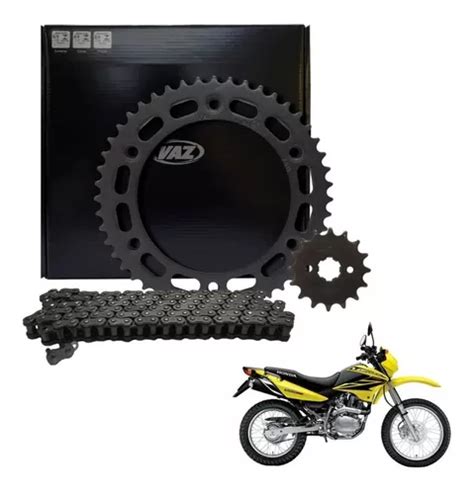 Kit Relação Tração Aço 1045 Vaz Xtreme Nxr 150 Bros Retentor