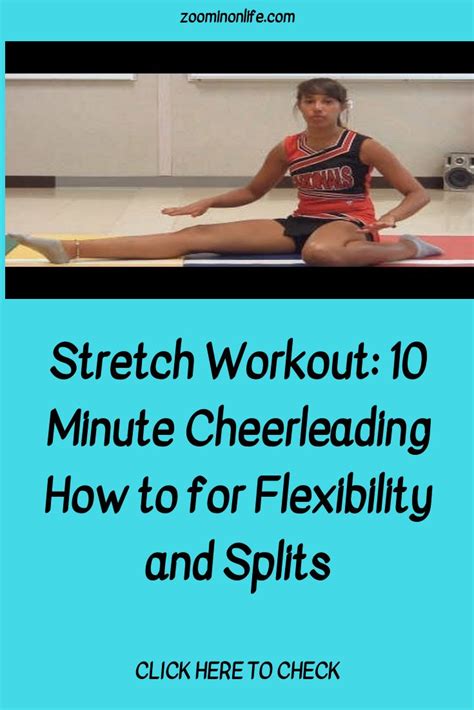 Stretch Workout: 10 Minute Cheerleading How to for Flexibility and ...