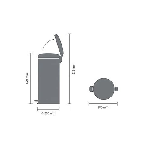 Poljinroska Astia Brabantia NewIcon Mattamusta 30 L Bauhaus Fi