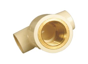 Brass Tee Connector CPVC Pipe Fittings Ashirvad Pipes