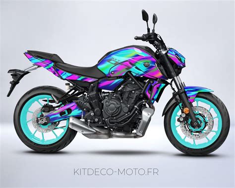 Kit déco Yamaha MT 07 Pétrole Kitdeco moto fr