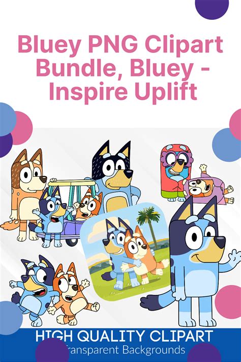 Bluey Png Clipart Bundle Bluey Clipart Bluey Png Kids Cli Inspire