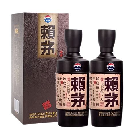 茅台贵州茅台 赖茅 53度酱香型白酒 53度 500ml 2瓶 传承棕，590元—— 慢慢买比价网