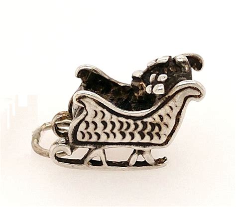 Sterling Silver Santas Sleigh Charm Parkville Jewelers