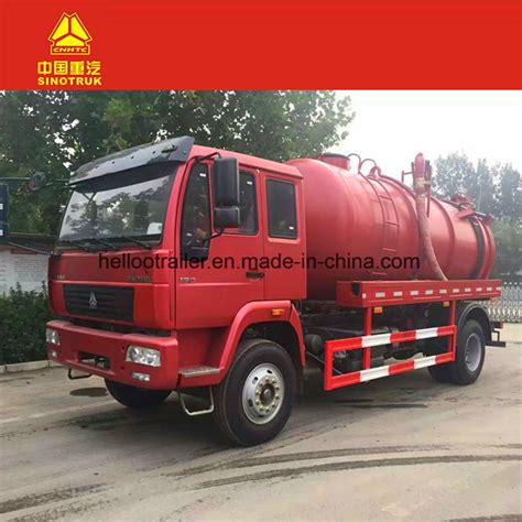 Sinotruk HOWO 20m3 Vacuum Sewage Suction Truck With Jetter Clean