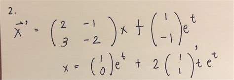 Solved Verify Given Vector Satisfies Differential Equation